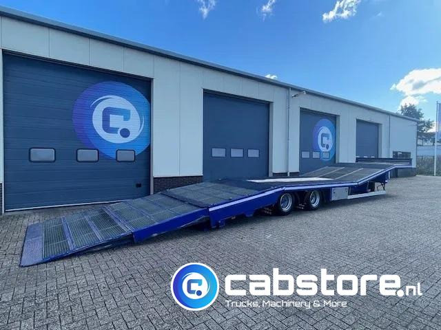 TURBO'S HOET SC22AA 2-assige oprij trailer Machine transporter - Uitschuif ramp !! - Year 2017 - Good condition - - Semiremorcă transport auto: Foto 1 TURBO'S HOET SC22AA 2-assige oprij trailer Machine transporter - Uitschuif ramp !! - Year 2017 - Good condition - - Semiremorcă transport auto: Foto 1