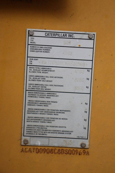 Încărcător frontal pe pneuri Caterpillar 908: Foto 17 Încărcător frontal pe pneuri Caterpillar 908: Foto 17