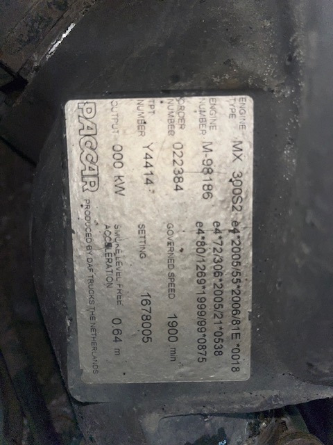 Paccar MX 300 S2 - Motor pentru Camion: Foto 1 Paccar MX 300 S2 - Motor pentru Camion: Foto 1