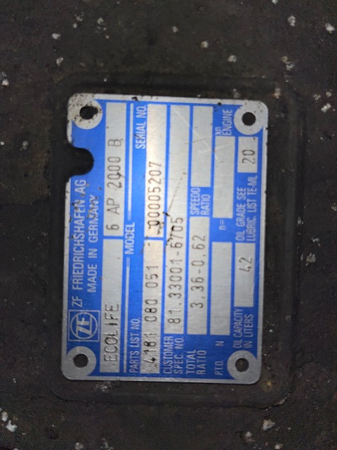 ZF 6 AP 2000 - Cutie de viteze pentru Autobuz urban: Foto 1 ZF 6 AP 2000 - Cutie de viteze pentru Autobuz urban: Foto 1