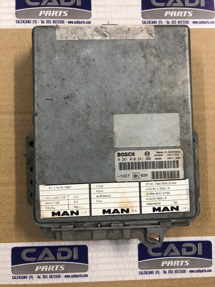CENTRALINA EDC - RIF. BOSCH 0281010241 - RIF. MAN 51116157267 - Calculator de bord: Foto 1 CENTRALINA EDC - RIF. BOSCH 0281010241 - RIF. MAN 51116157267 - Calculator de bord: Foto 1