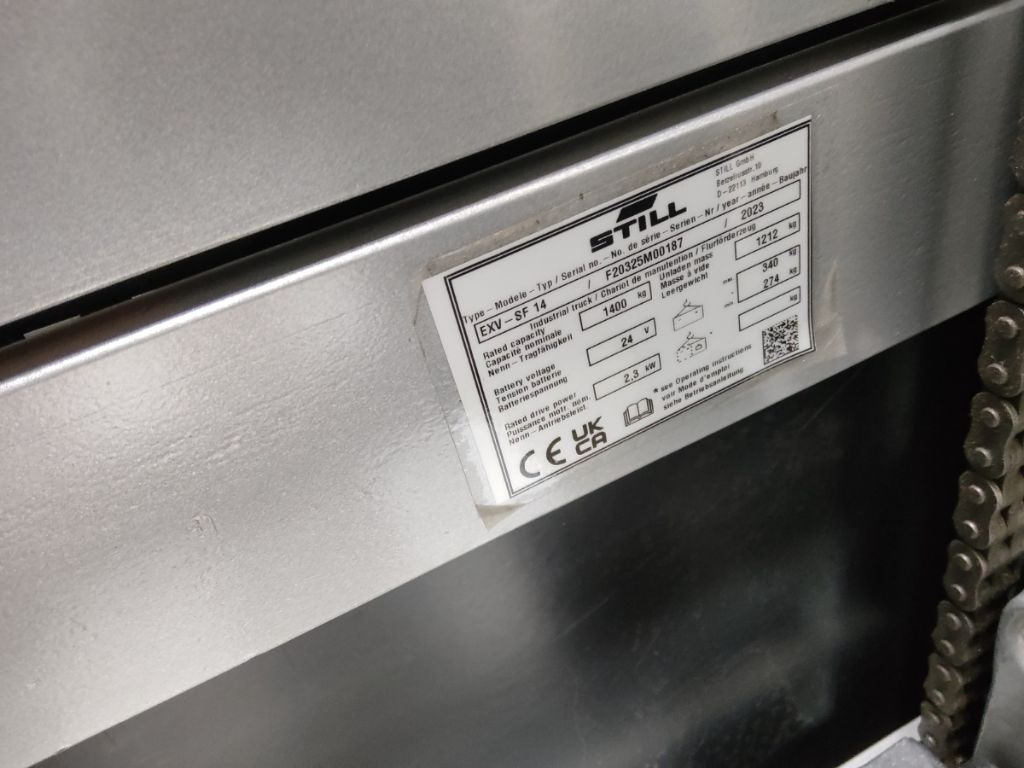 Still EXV-SF14/BATT.NEU - Transpalet la mare înălţime: Foto 5 Still EXV-SF14/BATT.NEU - Transpalet la mare înălţime: Foto 5