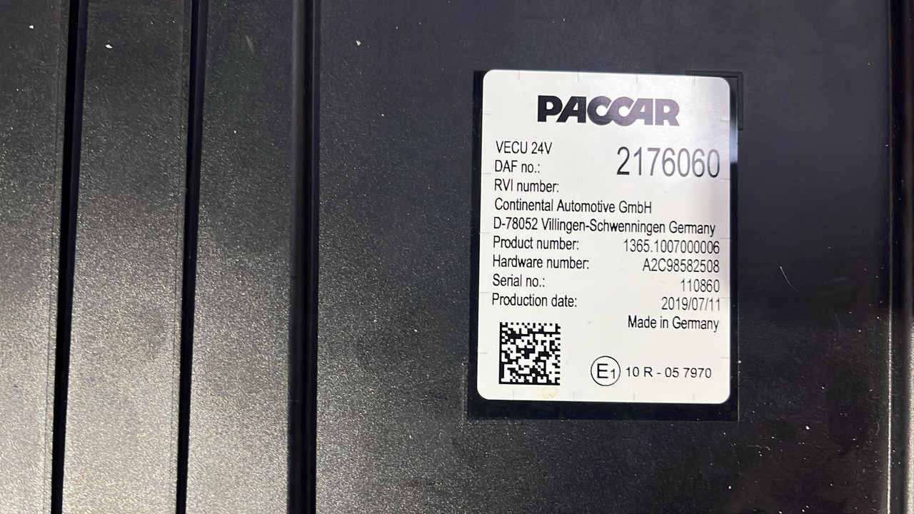 DAF XF CF VECU Control Unit Module 2176060 - Calculator de bord: Foto 4 DAF XF CF VECU Control Unit Module 2176060 - Calculator de bord: Foto 4