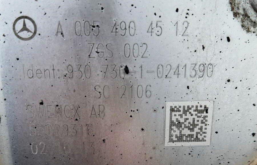 Mercedes Exhaust Euro 5 EEW OM471 12.8L A0054904512 - Piesă de schimb: Foto 5 Mercedes Exhaust Euro 5 EEW OM471 12.8L A0054904512 - Piesă de schimb: Foto 5