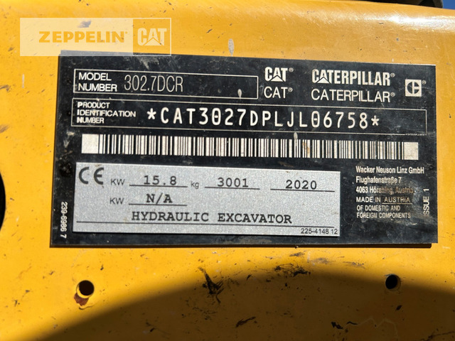 Cat 302.7D - Mini excavator: Foto 5 Cat 302.7D - Mini excavator: Foto 5