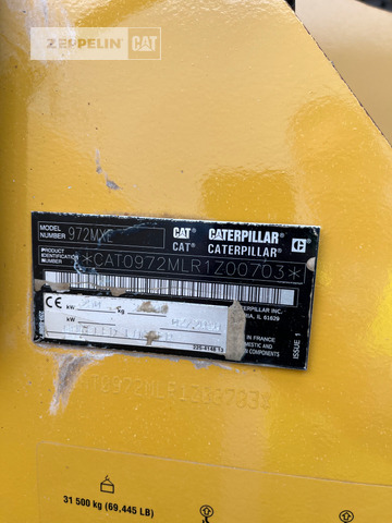 Încărcător frontal pe pneuri Cat 972MXE: Foto 13