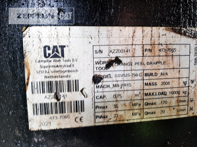 Cat GSV525 Mehrschalen - Graifer pentru Utilaje constructii: Foto 5 Cat GSV525 Mehrschalen - Graifer pentru Utilaje constructii: Foto 5
