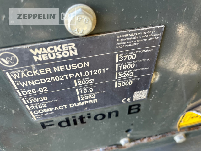 Camion articulat Wacker DW30: Foto 11 Camion articulat Wacker DW30: Foto 11