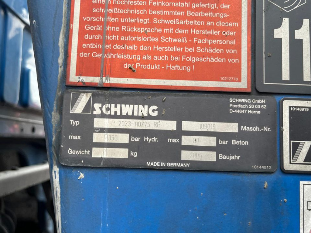 MERCEDES-BENZ Actros 2632 6x4 Betonpumpe Schwing 24m - Autopompă de beton: Foto 2 MERCEDES-BENZ Actros 2632 6x4 Betonpumpe Schwing 24m - Autopompă de beton: Foto 2